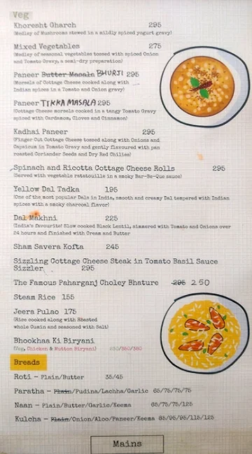 Bhookha menu 