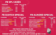 FB Cakes menu 2