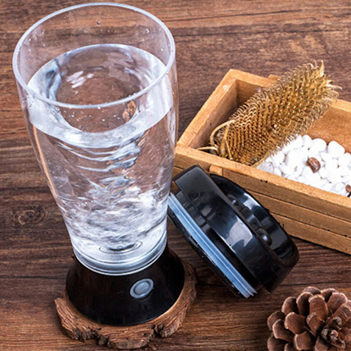 Title 4, Automatic Protein Powder Shaker with Water Cup....