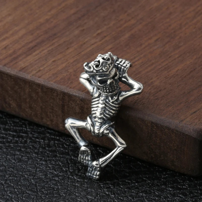 Retro Schedel Hanger Rock Punk voor Heren en Dames, Vintage Stijl, Opvallende Ketting, Ideaal voor een Stoere en Persoonlijke Look
