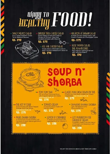 Spice Factory menu 