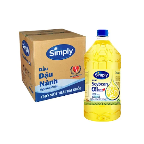 Thùng 6 chai Dầu đậu nành Simply 2L