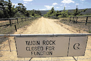 NO ENTRY: The closed entrance to Quoin Rock, which is near Cape Agulhas Picture: ESA ALEXANDER