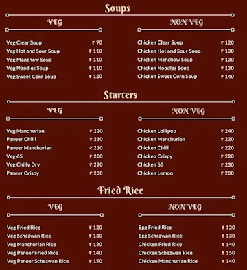 Cocohut menu 