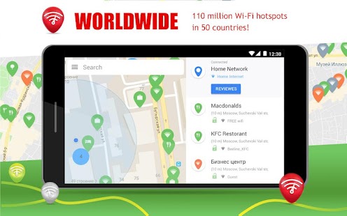 Free WiFi App: WiFi map, passwords, hotspots Screenshot