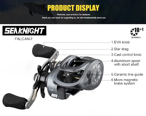 Title 11, Carbon Droplet Lure Fishing Reel 12-axis Long-r...