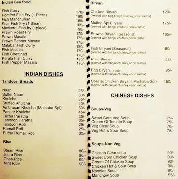 Marhaba Food Chowk menu 