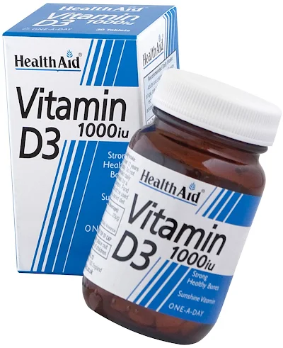 HEALTH AID VITAMIN-D3 1000IU 30TAB