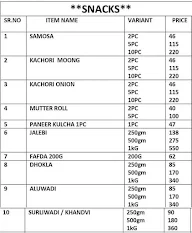 Mithas menu 6