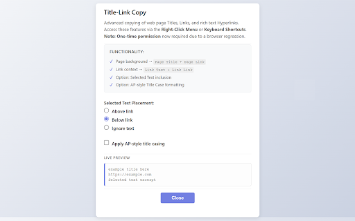 Title-Link Copy: AP-style Casing & Hyperlink Preview 2