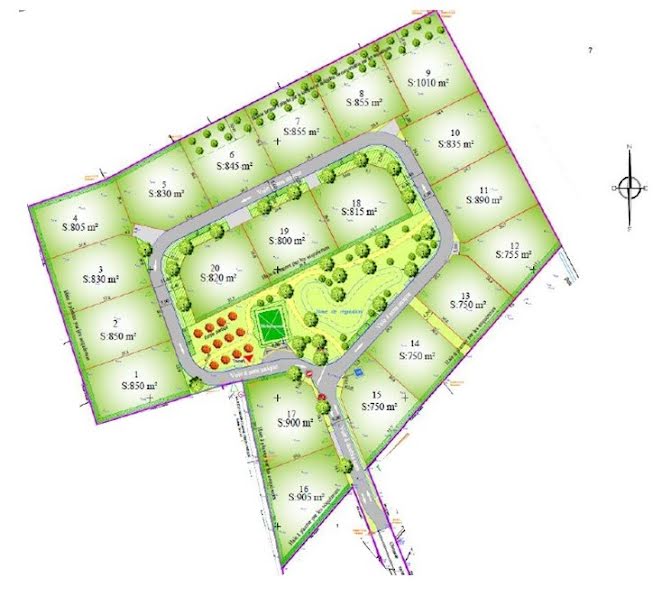 Vente terrain  805 m² à Saint-Denis-de-Pile (33910), 82 000 €