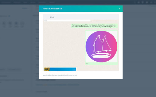 WAHelper: WhatsApp + HubSpot Extension