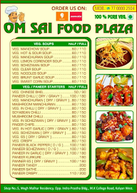 Om Sai Food Plaza menu 5