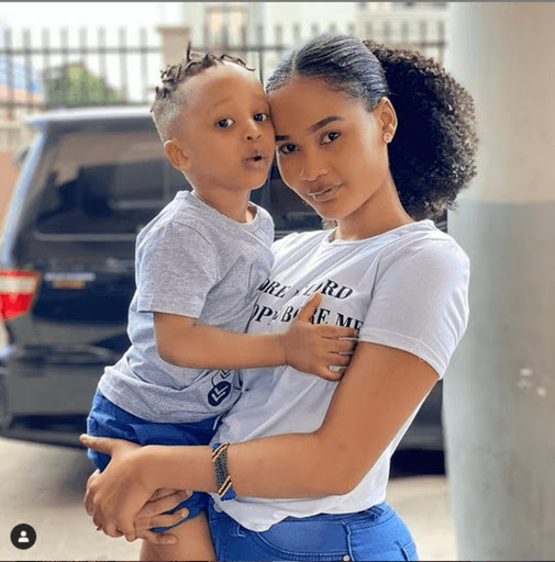 Cute! Photos of all grown Hamisa Mobetto and Diamond's son Dylan