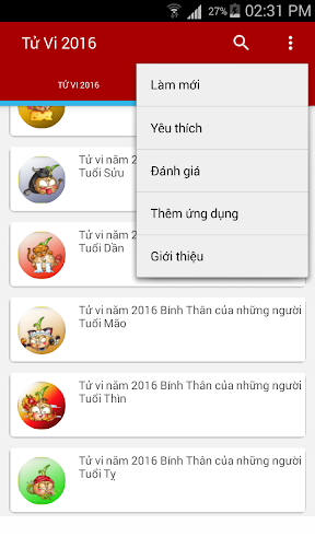 Tử Vi 2016