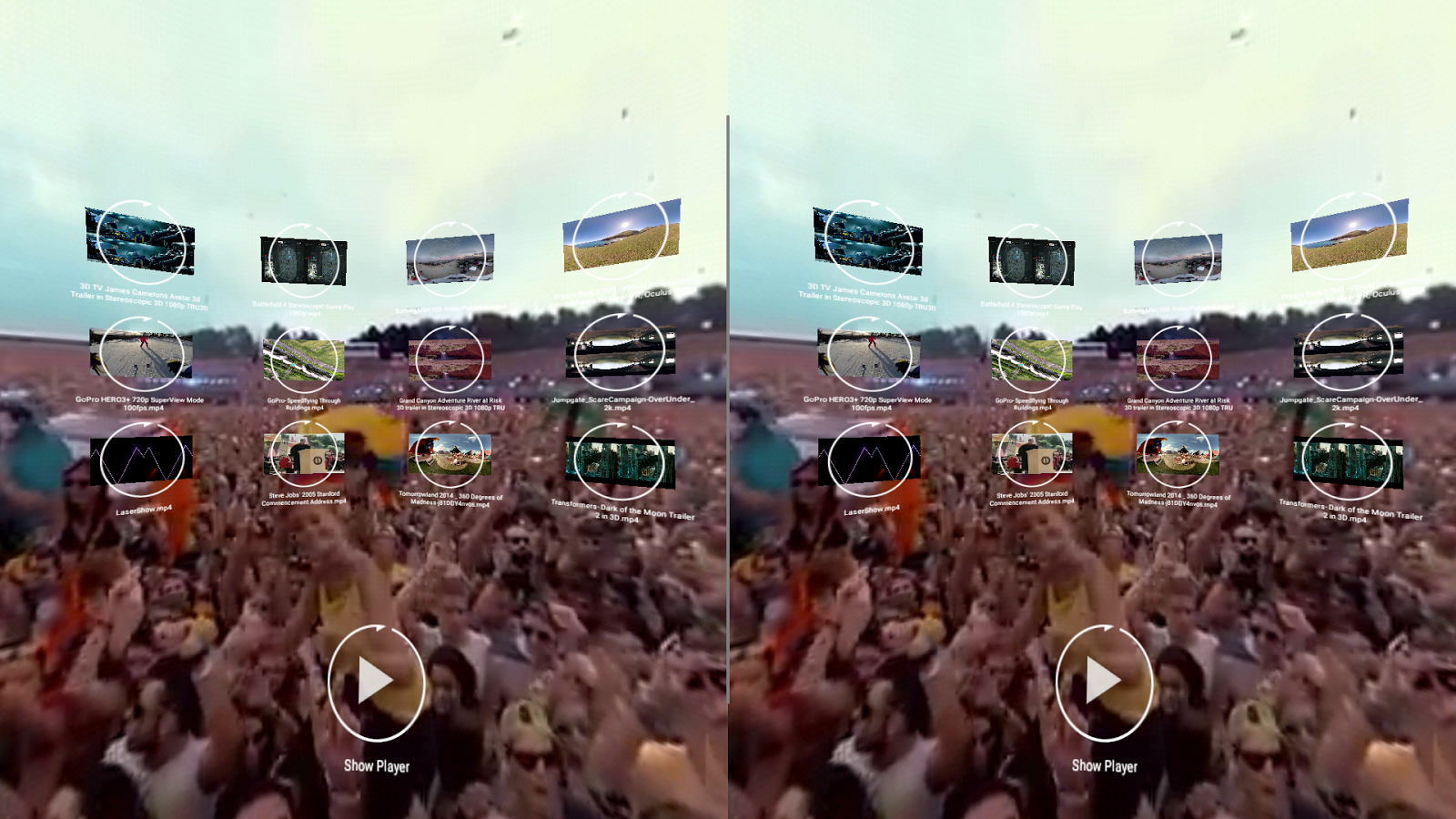   AAA VR Cinema Cardboard 3D SBS – Capture d'écran 