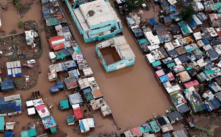 From the air, the scale of the flooding, destruction and misery was evident. File photo.