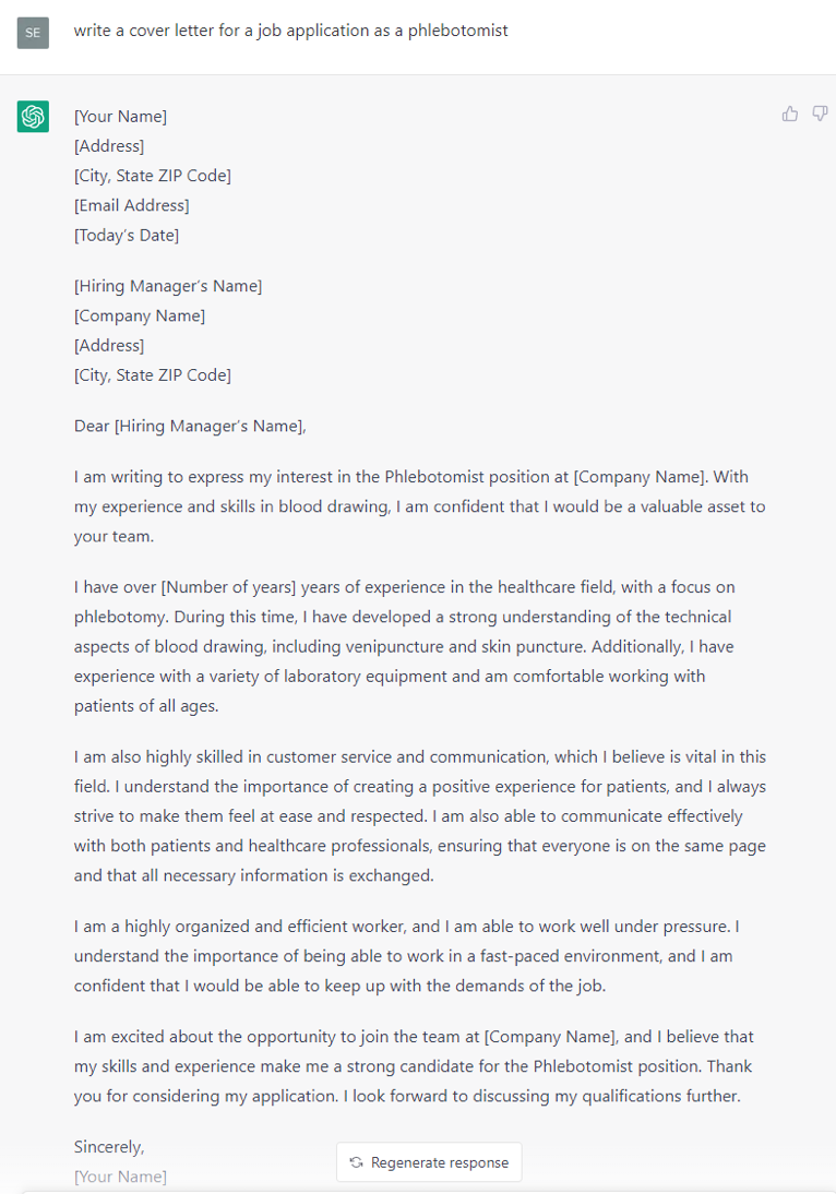 job cover letter chatgpt plugin