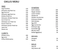 Chilli's menu 1