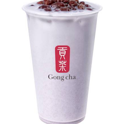 Taro Milk Tea with Redbean 