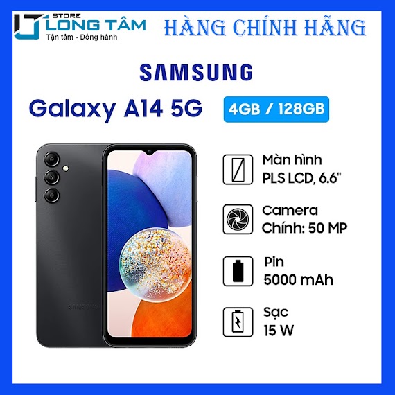 Điện Thoại Samsung Galaxy A14 5G - Hàng Chính Hãng - Đã Kích Hoạt Bảo Hành Điện Tử