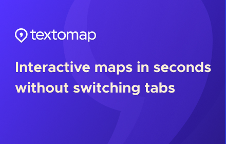 Textomap: Generate maps from text in seconds small promo image