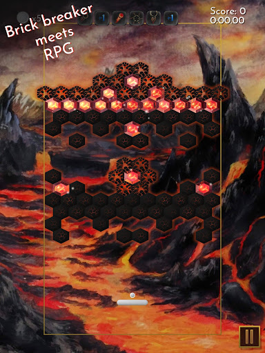 Elemental Breakout - Hexagonal Brick Breaker