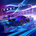 App herunterladen Neon Shiny Sports Car Keyboard Theme Installieren Sie Neueste APK Downloader