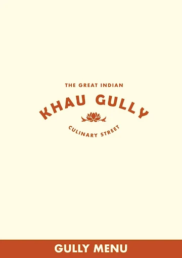 The Great Indian Khau Gully menu 