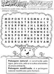 1- Observe a paisagem abaixo e depois marque um (X) apenas no nome dos  elementos que podem ser observados nela: 2- Com base na i