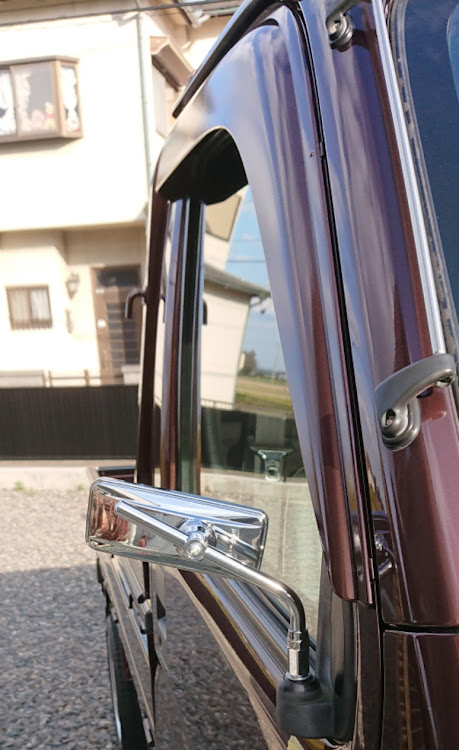 アクティトラックのドアミラー交換・バイク用ミラー・ピラー張り替え・屋根張り替えに関するカスタム事例の投稿画像4枚目