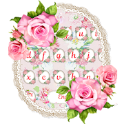 Pink Rose Keyboard Theme  Icon