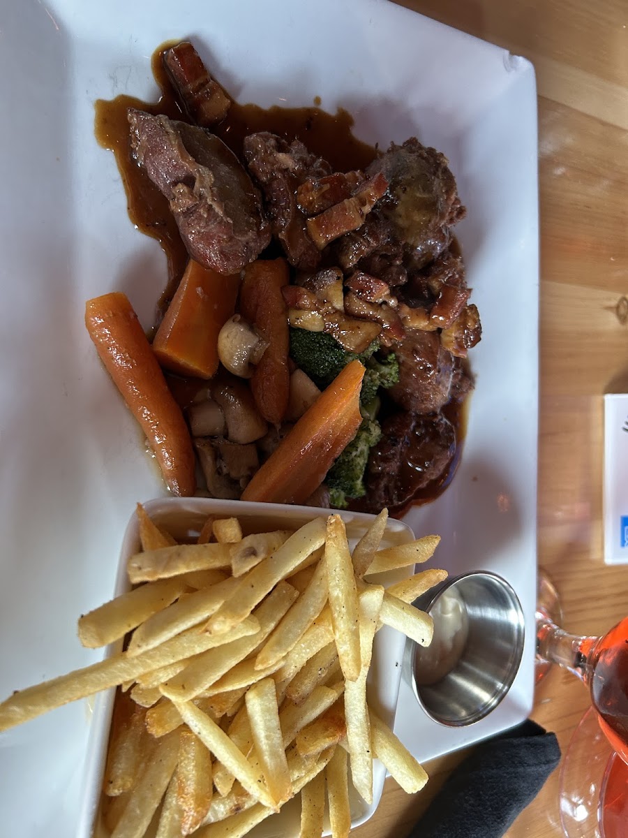 Had the pork cheeks for dinner last night. Was gluten free and they also made sure it was dairy free for me. It was so delicious and would highly reccomend!