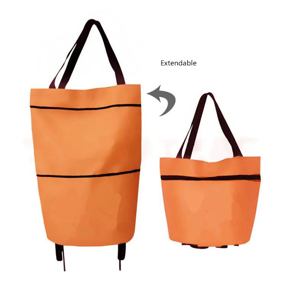 Folding shopping trolley