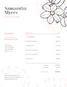 Meyers Floral Design - Invoice item