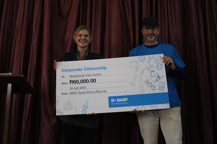 The Misssionvale Care Centre received a R60,000 donation from BASF in Gqeberha.