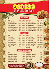 John's Chinese Corner menu 4