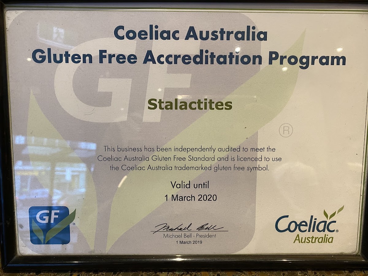 Gluten-Free at Stalactites Restaurant