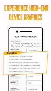 أداة GFX PUBG Pro (إعدادات FPS المتقدمة + بدون حظر) الإصدار 7.0 [مدفوعة] 5