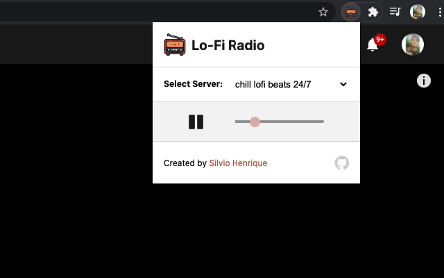 Lo-Fi Radio chrome extension