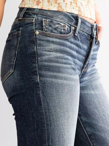 Title 10, Ladies Mid Waist Slim Fit Stretch Retro Flared ...