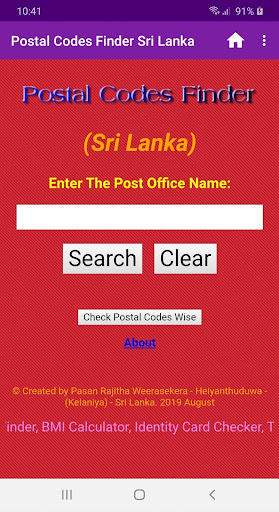 Postal Codes Finder Sri Lanka