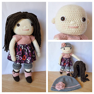 Amy the Amigurumi Doll - A Free Crochet Pattern - Grace and Yarn