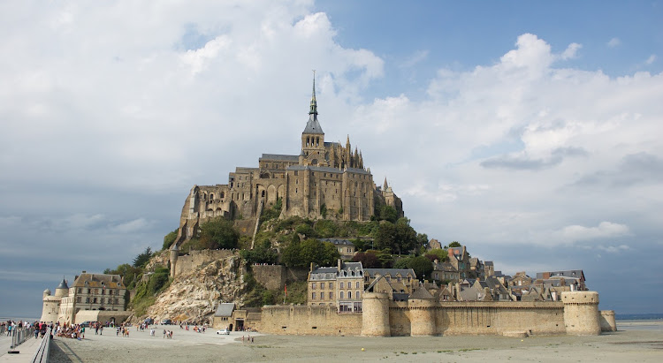 Mont Ste. Michel from the coastal shore.