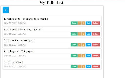 My ToDo List