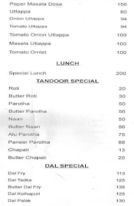 Hotel Sai Sagar menu 4