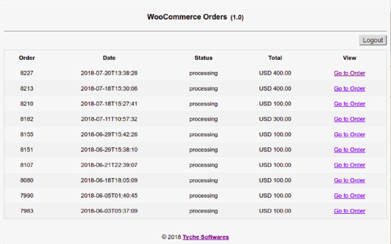 WooCommerce Orders Preview image 1