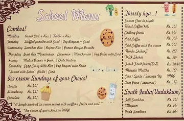 King's Food menu 