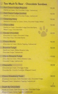 Polar Bear menu 2