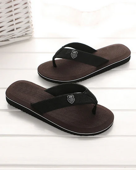 2023 Summer Slippers Men Flip Flops Beach Sandals Non-sli... - 1